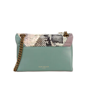 4028699189-01 Leather Mini Kensington Εμπριμέ Τσάντα KURT GEIGER