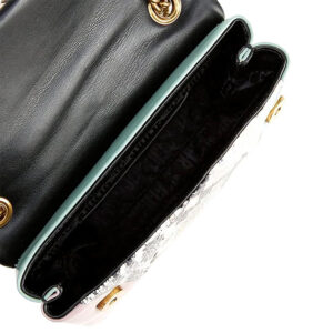 4028699189-02 Leather Mini Kensington Εμπριμέ Τσάντα KURT GEIGER