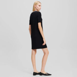 A1W13041_101-mdl3 Mini Μαύρο Άνετο Φόρεμα KARL LAGERFELD