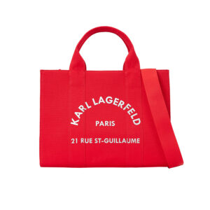 A1W50010_034-00 K/RSG Square Medium Tote Κόκκινη Τσάντα KARL LAGERFELD