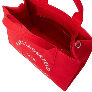 A1W50010_034-02 K/RSG Square Medium Tote Κόκκινη Τσάντα KARL LAGERFELD