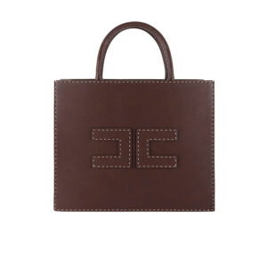 BS09A51E2_644-00 Καφέ Τσάντα Tote Με Logo ELISABETTA FRANCHI