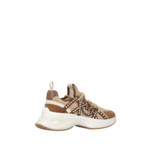 SS0085T029_I35-02 Ariel 16 Καφέ Sneakers Με Στρας pinko