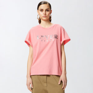 104605A2D1_N55-mdl1 Torcetti Ροζ T-Shirt Με Logo pinko