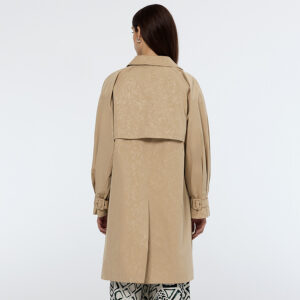 179537_260-mdl3 Μπεζ Φαρδύ Ελαφρύ Παλτό MAISON SCOTCH