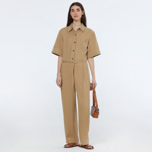 179590_281-mdl1 Καφέ Άνετη Ολόσωμη Φόρμα MAISON SCOTCH