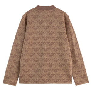 179655_281-01 Καφέ Ζακέτα Λούρεξ MAISON SCOTCH