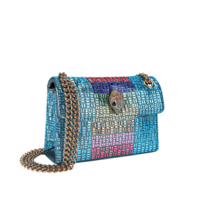 4029678609-02 Mini Kensington Crystals Τυρκουάζ Τσάντα Στρας KURT GEIGER