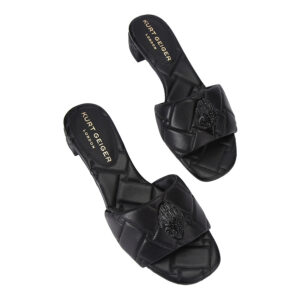 4353400109-02 Kensington Q Low Mule Μαύρη Παντόφλα KURT GEIGER