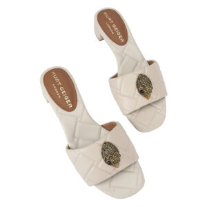 4353441109-02 Kensington Q Low Mule Άσπρη Παντόφλα KURT GEIGER