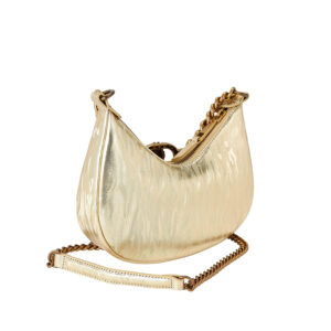 4354666189-01 Small Chelsey Chain Hobo Χρυσή Τσάντα KURT GEIGER