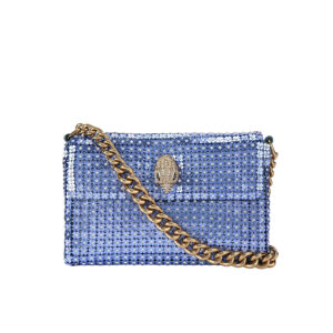 4367182999-00 Small Party Flower Shoulder Μπλε Τσάντα KURT GEIGER