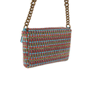 4376699999-01 Small Party Shoulder Bag Πολύχρωμη Τσάντα Στρας KURT GEIGER