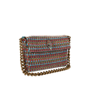 4376699999-02 Small Party Shoulder Bag Πολύχρωμη Τσάντα Στρας KURT GEIGER