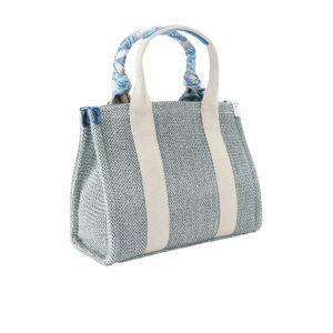 9544586999-01 Small Southbank Tote Γαλάζια Τσάντα KURT GEIGER