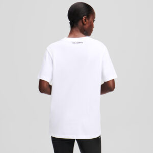 A1W17100_100-mdl3 Ikon Peek-A-Boo Άσπρο T-Shirt KARL LAGERFELD