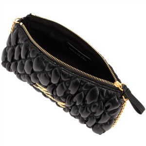A1W32087_999-02 K/Signature Quilt Pouch Μαύρη Τσάντα KARL LAGERFELD