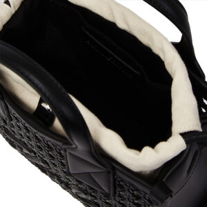 A2W30053_1AV-02 K/Square Small Woven Tote Μαύρη Τσάντα KARL LAGERFELD