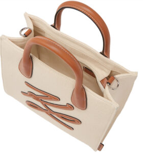A2W50002_106-02 K/Autograph Square Shopper Μπεζ Τσάντα KARL LAGERFELD