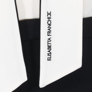 AB77151E2_E84-02 Midi Ασπρόμαυρο Φόρεμα Με Φουλάρι elisabetta franchi