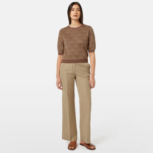 179549_260-mdl1 Μπεζ Ίσιο Φαρδύ Παντελόνι MAISON SCOTCH