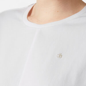 179625_100-mdl2 Άσπρη Μεσάτη Μπλούζα MAISON SCOTCH
