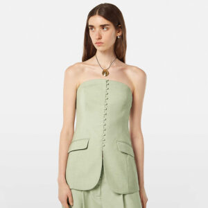 U9A00587T_357-mdl2 Μακρύ Λαχανί Στράπλες Μπούστο MAISON SCOTCH and soda