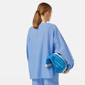 U9B00629T_426-mdl3 Μπλε Ριγέ Φαρδιά Μπλούζα MAISON SCOTCH and soda