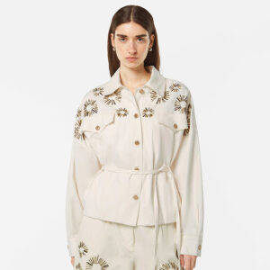 U9G00581T_111-mdl2 MAISON SCOTCH and soda Εκρού Μπουφάν Με Σχέδιο Από Χάντρες