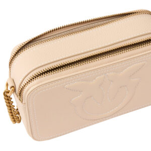 103799A1LF_C50Q-02 Mini Carrie Camera Case Εκρού Τσαντάκι pinko
