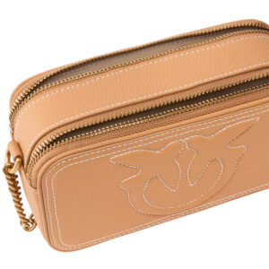 103799A1LF_C83Q-02 Mini Carrie Camera Case Μπεζ Τσαντάκι pinko