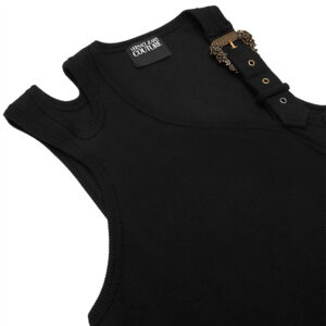 78HAM603-J0004_899-02 Μαύρο Τοπ Με Baroque Αγκράφα VERSACE JEANS COUTURE