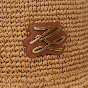 A2W33045_106-02 K/Autograph Straw Cloche Μπεζ Καπέλο KARL LAGERFELD
