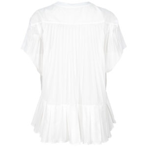 M5EX04_00791-01 Άσπρο Πλισέ T-Shirt MEIMEIJ