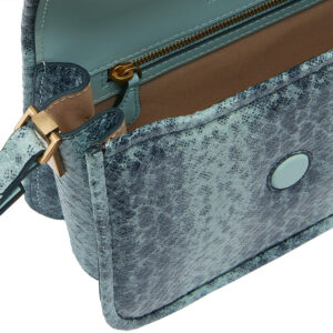 104297A2CH_E50Q-02 Mini Love Box Bag FL Μπλε Τσάντα Με Εφέ Φιδιού pinko