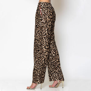 2503004_BRW-mdl2 Σατέν Παντελόνι Με Animal Print C-THROU