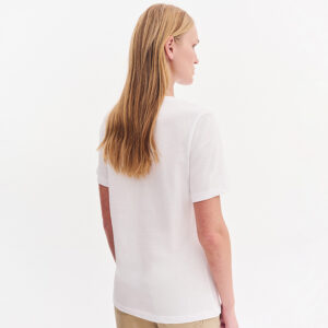 080.10.01.083_WHT-mdl3 Άσπρο T-Shirt Με Στάμπα Παραλία FOREL