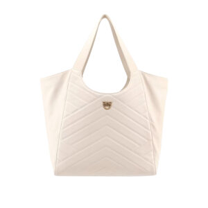 104536A2AO_Z14Q-00 Puzzle Tote Bag Fiore Άσπρη Τσάντα PINKO