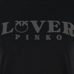 104603A2D1_Z99-02 Marrakech Μαύρο T-Shirt Με Logo pinko