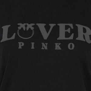 104605A2D1_Z99-02 Torcetti Μαύρο T-Shirt Με Logo pinko