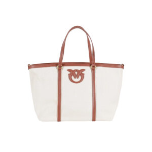 104714A2G2_CL1Q-00 Miranda Shopper Classic Εκρού Τσάντα PINKO
