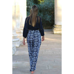 LE251DAKOTA_2945-mdl3 Dakota Paradise Indigo Μπλε Παντελόνα LARA ETHNICS