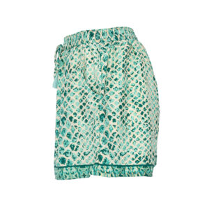LE251EVA_2946-02 Eva Python Turquoise Τυρκουάζ Παντελόνι Σορτς LARA ETHNICS