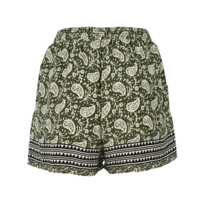 LE251EVA_2965-01 Eva Paisley Khaki Χακί Παντελόνι Σορτς LARA ETHNICS