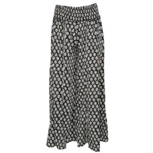 LE251LAGUNA_2940-00 Laguna Indian Black Μαύρη Παντελόνα LARA ETHNICS