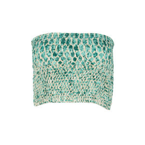 LE251SOLAL_2946-00 Solal Python Turquoise Τυρκουάζ Εμπριμέ Κροπ Τοπ LARA ETHNICS