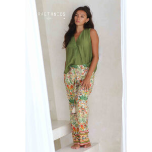 LE251YOGA_2964-mdl1 Yoga Parrot Multicolor Εμπριμέ Παντελόνι LARA ETHNICS