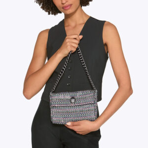 4376686999-mdl1 Small Party Shoulder Πολύχρωμη Τσάντα Στρας KURT GEIGER
