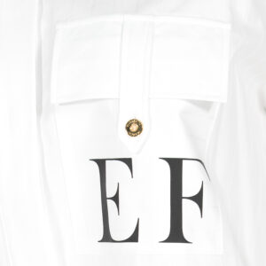 CA12156E2_100-02 Άσπρο Πουκάμισο Με Logo ELISABETTA FRANCHI