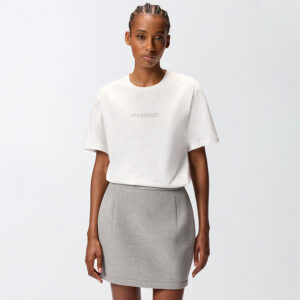 105526A2S1_Z05-mdl1 Strepitoso Άσπρο T-Shirt Με Λεκτικό Στρας pinko
